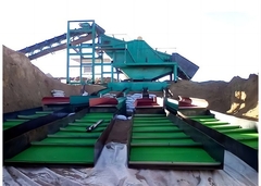 1m X 16m PE Superfície azul carpete de paneamento de ouro para mineração de ouro