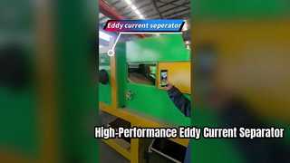 Separador de corrente de Eddy para reciclagem de metais não ferrosos