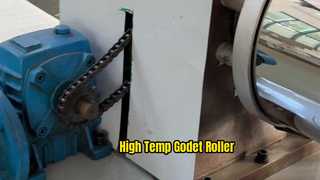 Produção de fibra de alta temperatura do rolo Godet