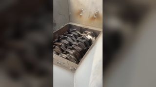 Triturador de folha de alumínio de eixo duplo para preparação de fundição