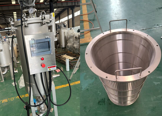 Polishing Self-Cleaning Internal Scraper Filter Housing For Soymilk Filtration