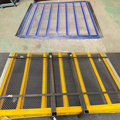 Anti-clogging Wear-resistant Self-cleaning Wire Mesh with Stainless Steel Wire Mesh + PU Strip for Vibrating Equipment