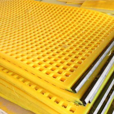 Slot 0.3x12 Polyurethane Screen Mesh with Steel Frame for High Wear Resistance in Quarrying Limestone