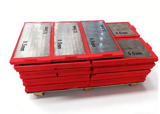 High Drainage Efficiency SS316 Polywedge Screen Panel for Dredging and Sludge Separation