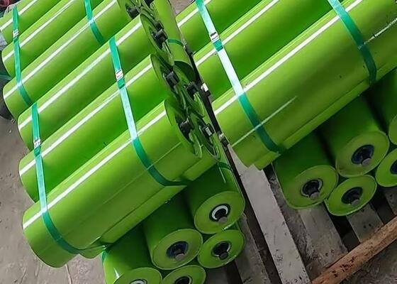 Mine Bulk Material Conveyor Rubber Disc Support Idler