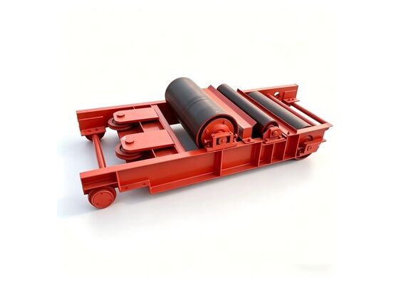 Mining Return Roller Rubber Coated Self Cleaning Coal Conveyor Equipment Part
