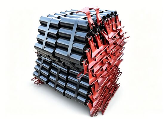 Conveyor Idler Roller Steel Bearing Housing High Wear Resistance Mining Conveyor Use