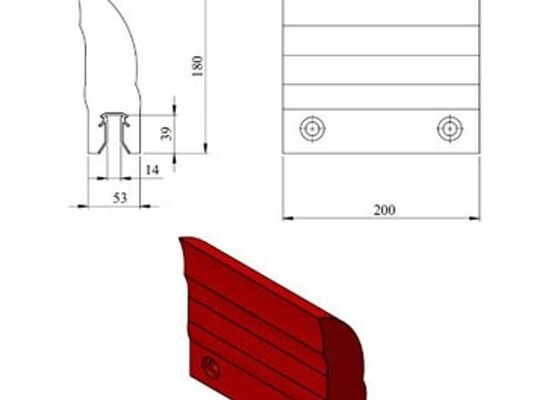 Conveyor Belt Cleaning Blade PU Material High Recovery Industrial Mining Conveyor