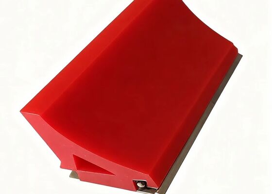 Polyurethane Belt Cleaner Secondary Scraper Blue PU Blade High Wear Resistance Conveyor