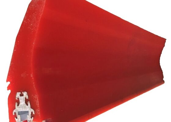 Polyurethane Belt Cleaner Secondary Scraper Blue PU Blade High Wear Resistance Conveyor