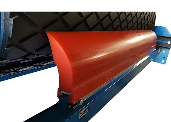 Heavy Duty PU Belt Cleaner Mining Conveyor High Wear Resistance Yellow Blade System