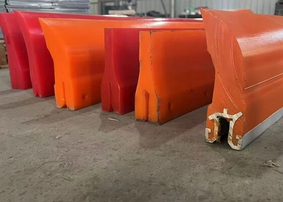 Conveyor Belt Polyurethane Cleaning System Adjustable Scraper Cement Conveyor Line