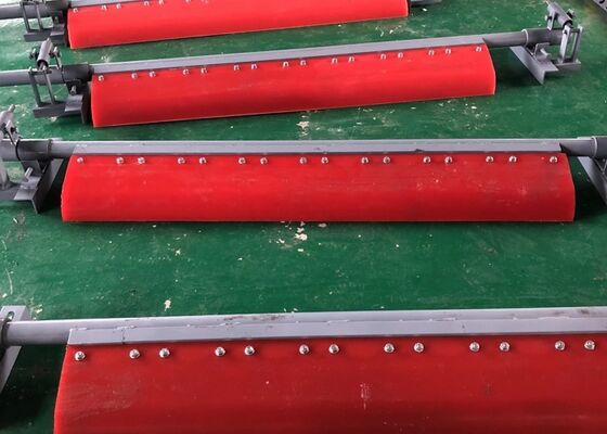 Polyurethane Belt Cleaner Secondary Scraper Blue PU Blade High Wear Resistance Conveyor