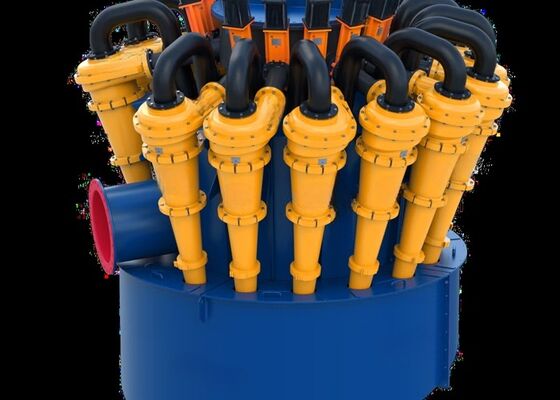 Mining Hydrocyclone Separator Ceramic Rubber Lined Cyclone For Fine Sand Recovery System
