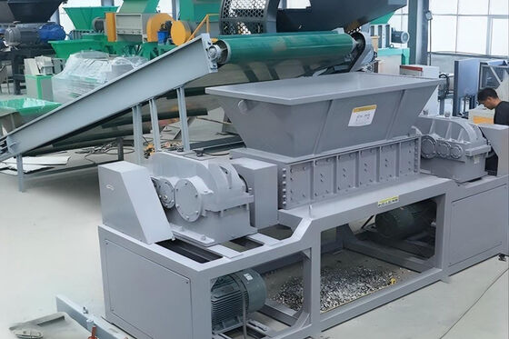 Double Shaft Shredder 200mm Diameter Shaft for Heavy Loads