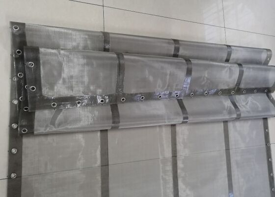 Food-Grade Wire Grommet Screen Transparent PU FDA Compliant 46%-76.4% Open Area