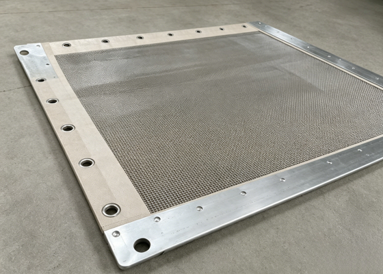 Industrial Wire Screen Folded Edge 304 Stainless Steel >80°C High-Temp Use