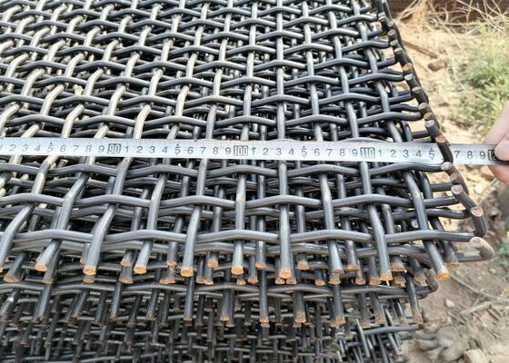 Abrasion Resistant High Tensile Manganese Steel Wire Mesh for Mineral Screening Applications