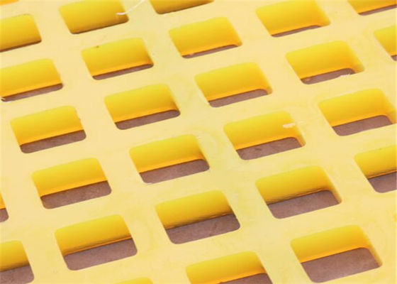 Various Panel Sizes Modular Polyurethane Screen Mesh with Embedded Steel Frame for Coal Washing