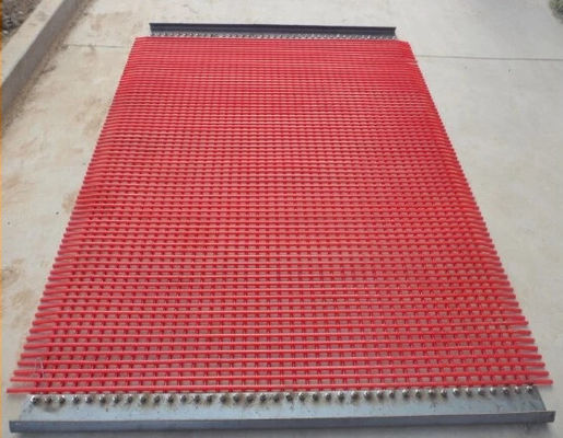 Steel Wire Rope Core Polyurethane Screen with Self Cleaning Feature for Mine and Quarry Applications