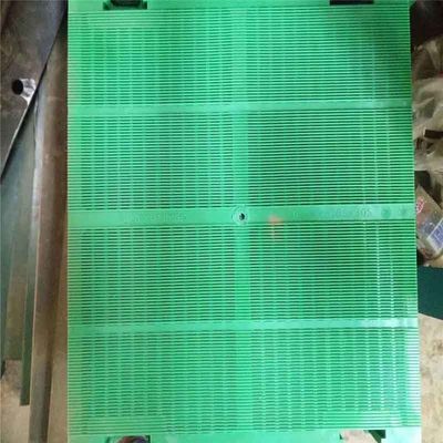 Mining Equipment Polyurethane Dewatering Screen Panel with 0.1mm Slot Opening and Steel Frame Reinforced in 305x305mm Size