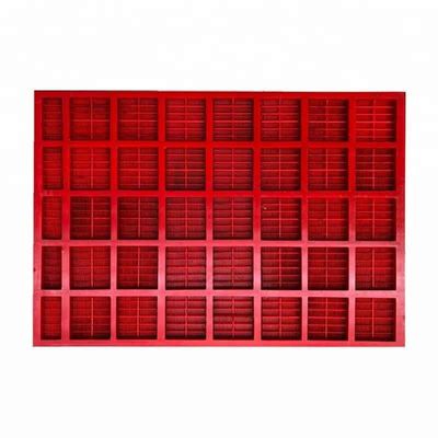 Mining Equipment Polyurethane Dewatering Screen Panel with 0.1mm Slot Opening and Steel Frame Reinforced in 305x305mm Size