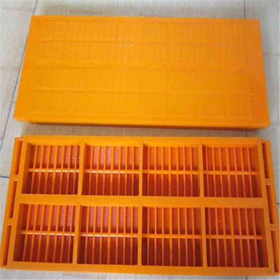 Mining Equipment Polyurethane Dewatering Screen Panel with 0.1mm Slot Opening and Steel Frame Reinforced in 305x305mm Size