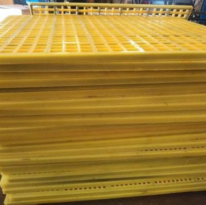 Square Hole Polyurethane Screen Panel With Hook Connection For Wear Resistance In Mining And Quarry