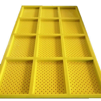 Round Polyurethane Screen Panel with 10mm Aperture Self Cleaning Vibrating Screen Mesh for Mining