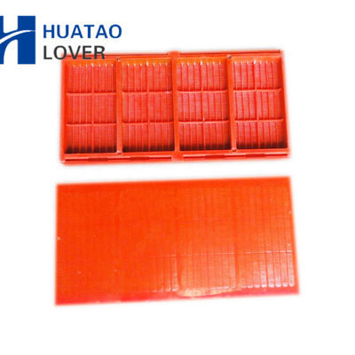 Yellow 0.125mm Aperture Polyurethane Screen Panel with Steel Frame for Fine Sand Dewatering