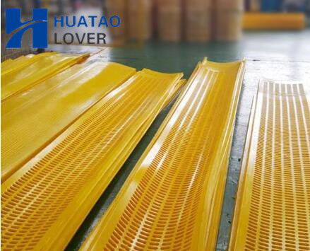 305mm Width Square Hole Red Color Polyurethane Flip Flop Screen Mesh for Coal Screening