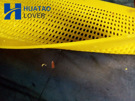 305mm Width Square Hole Red Color Polyurethane Flip Flop Screen Mesh for Coal Screening