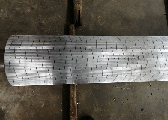 Rolo ondulado revestido de carboneto de tungstênio para máquina de papelão ondulado
