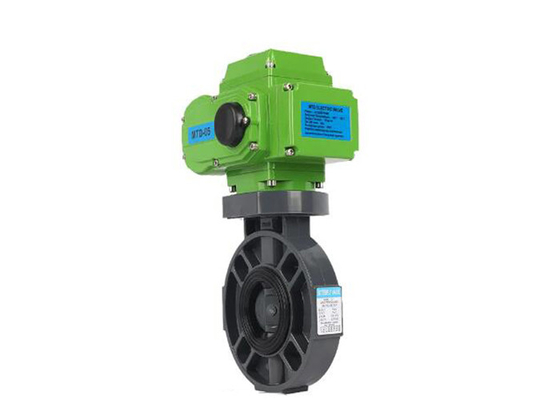 Válvula borboleta elétrica tipo assento de aço carbono 1,0 mpa