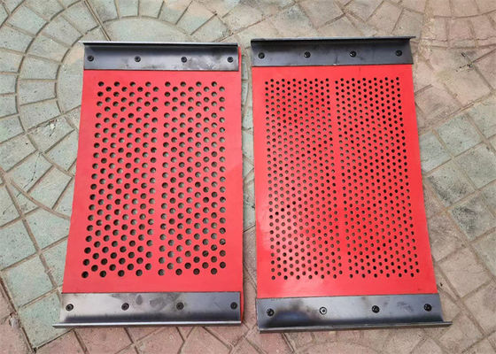 Painel de tela de borracha de autolimpeza de 6 mm de espessura com instalação de gancho para rastreamento de minerais resistentes à corrosão