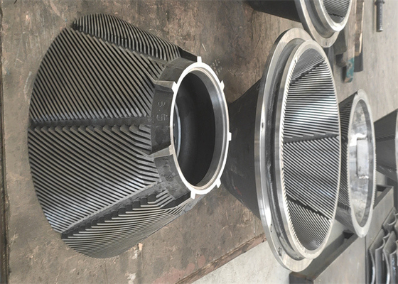 Rotor e estator de refinador de liga para fábrica de papel