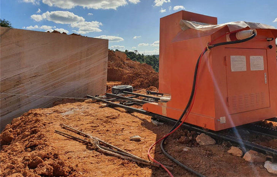 Serra de fio de diamante de granito de corte de pedra de alta velocidade para mineração de pedreiras