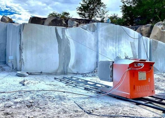 Serra de fio de diamante específica de mármore com baixo desperdício para mármore macio / médio
