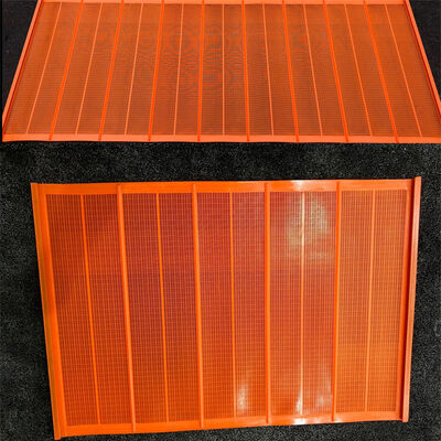 Cor Vermelha Polyurethane Wet Screen resistente ao desgaste 1040*700mm para triagem fina