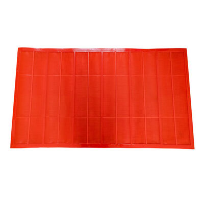 Tela de poliuretano laranja com abertura de 0,3 mm, alta resistência ao desgaste de 1040x700 mm para triagem fina