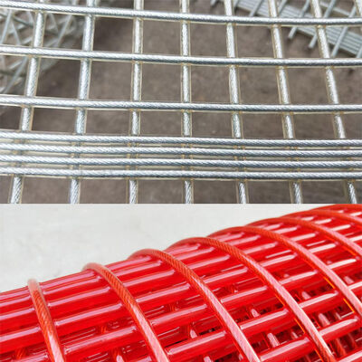 Ecrã de tuflex revestido em PU de 3 mm quadrado de cor vermelha com alta resistência ao desgaste para mineração de desidratamento