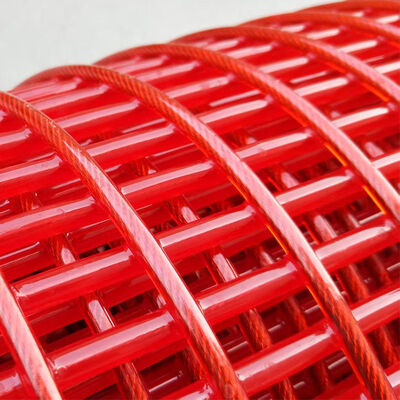 Tela de Desaguamento Tufflex de Alta Tensão com Largura de Fenda de 5mm e Alta Resistência ao Desgaste para a Indústria de Agregados