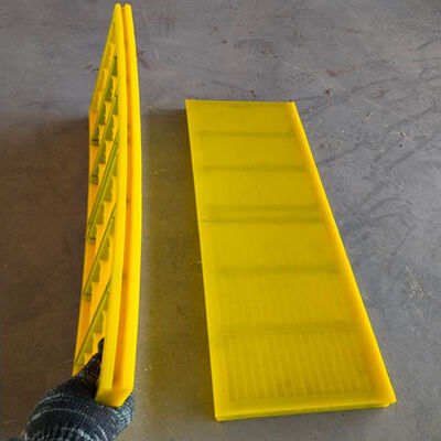 Painel de Tela de Desaguamento de Poliuretano de Alta Elasticidade WS85 de Fábrica OEM com Superfície Ondulada Autolimpante e Integração de Estrutura de Aço