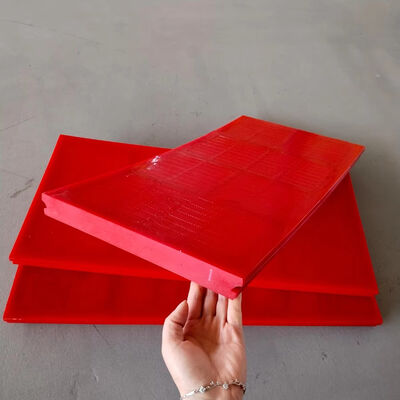 WS 85 Polyurethane Vibrating Screen 305x610mm Resistente a ácidos com costura de 0,1mm para desaguar mina de ouro