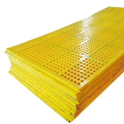 30 mm espessura poliuretano estiramento de tela de esteira para mineração com 1,5 mm de diâmetro de fio e alta resistência ao desgaste
