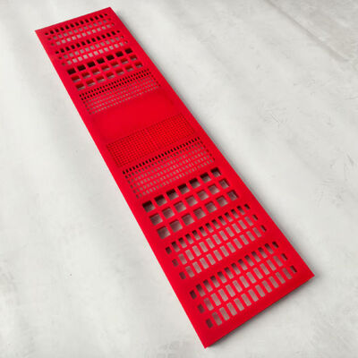 30 mm Polyurethane vermelho Tensious Screen Mat para mineração com alta resistência ao desgaste