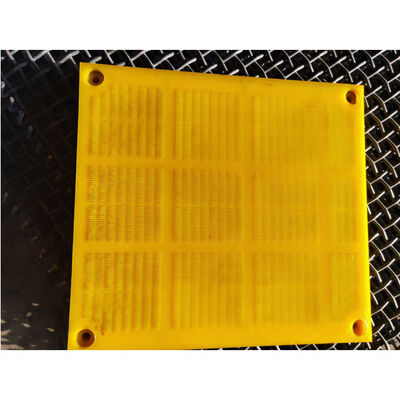 Tapete de tela de poliuretano amarelo espesso de 30 mm com fio de 1,5 mm para mineração de alta resistência ao desgaste
