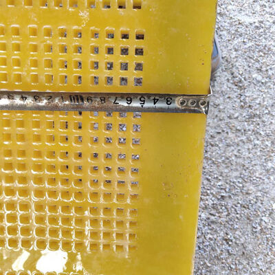 Tapete de tela de poliuretano de espessura de 40 mm com diâmetro de fio de 1,5 mm para alta resistência ao desgaste na mineração