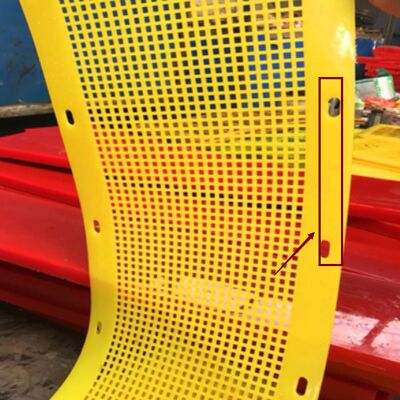 Painel de Tela de Poliuretano Flip-Flop com Furos de 12mm e Espessura de 8mm para Peneiramento de Materiais de Construção Anti-Entupimento
