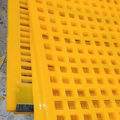 Painel de tela de poliuretano de espessura de 30 mm com malha de arame de 2 mm para alta resistência ao desgaste na mineração